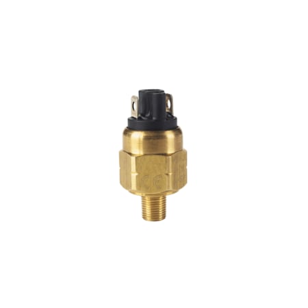 Dwyer Instruments Subminiature pressure switch, brass, 2-20 psi (.14-1.4 bar), flying leads, NC A2-5813